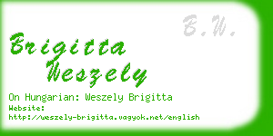 brigitta weszely business card